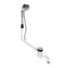 Image de Duravit Quadroval garniture de vidage et de trop-plein avec remplissage set complet, 792207000001000,