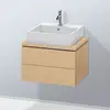 Image de Duravit L-Cube Meuble bas, 2 tiroirs, LC580503030,