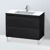 Image de Duravit L-Cube Meuble avec vasque Vero Air, 2 tiroirs, LC6938O1616,