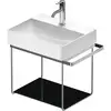 Image de Duravit Tablette en verre pour console métallique de lavabo DuraSquare, 0099718400,