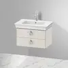 Image de Duravit White Tulip Meuble sous-vasque, 2 tiroirs, WT435103939,