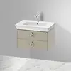 Image de Duravit White Tulip Meuble sous-vasque, 2 tiroirs, WT435106060,