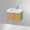 Image de Duravit White Tulip Meuble sous-vasque, 2 tiroirs, WT43510H5H2,