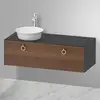 Image de Duravit White Tulip Meuble sous-vasque, 1 tiroir, WT4982L77H1,
