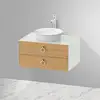 Image de Duravit White Tulip Meuble sous-vasque, 2 tiroirs, WT49900H536,