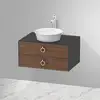 Image de Duravit White Tulip Meuble sous-vasque, 2 tiroirs, WT4990077H1,