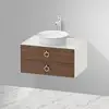 Image de Duravit White Tulip Meuble sous-vasque, 2 tiroirs, WT499007739,