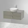 Image de Duravit White Tulip Meuble sous-vasque, 2 tiroirs, WT499109292,