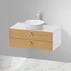 Image de Duravit White Tulip Meuble sous-vasque, 2 tiroirs, WT49910H585,