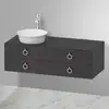 Image de Duravit White Tulip Meuble sous-vasque, 2 tiroirs, WT4992LH1H1,