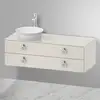 Image de Duravit White Tulip Meuble sous-vasque, 2 tiroirs, WT4992L3939,