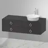 Image de Duravit White Tulip Meuble sous-vasque, 2 tiroirs, WT4992R5858,