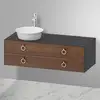 Image de Duravit White Tulip Meuble sous-vasque, 2 tiroirs, WT4992L77H1,