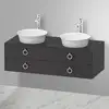 Image de Duravit White Tulip Meuble sous-vasque, 2 tiroirs, WT4993B5858,