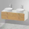 Image de Duravit White Tulip Meuble sous-vasque, 2 tiroirs, WT4993BH536,