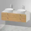 Image de Duravit White Tulip Meuble sous-vasque, 2 tiroirs, WT4993BH539,