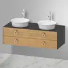 Image de Duravit White Tulip Meuble sous-vasque, 2 tiroirs, WT4993BH558,