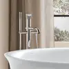 Image de Duravit White Tulip Robinetterie de baignoire au sol, Mitigeur monocommande, WT5250000010,