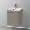 Image de Duravit Happy D.2 Meuble avec lave-mains, 1 porte, HP4634O92920000, c-bonded