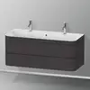 Image de Duravit Happy D.2 Meuble avec plan vasque, 2 tiroirs, HP4640O80800000, c-bonded