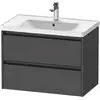 Image de Duravit Ketho.2 Meuble sous-vasque, 2 tiroirs, K25283049490000,