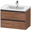 Image de Duravit Ketho.2 Meuble sous-vasque, 2 tiroirs, K25283079790000,
