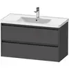 Image de Duravit Ketho.2 Meuble sous-vasque, 2 tiroirs, K25284049490000,