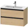 Image de Duravit Ketho.2 Meuble sous-vasque, 2 tiroirs, K25256030300000,