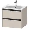 Image de Duravit Ketho.2 Meuble sous-vasque, 2 tiroirs, K25262091910000,