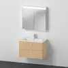 Image de Duravit ME by Starck Vasque avec meuble XBase et armoire de toilette, XB0076030300000,