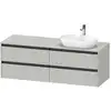 Image de Duravit Ketho.2 Meuble avec plan de toilette, K24899R07070000,