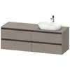 Image de Duravit Ketho.2 Meuble avec plan de toilette, K24899R43430000,