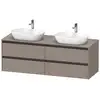Image de Duravit Ketho.2 Meuble avec plan de toilette, K24899B43430000,