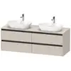 Image de Duravit Ketho.2 Meuble avec plan de toilette, K24899B91910000,