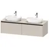 Image de Duravit Ketho.2 Meuble avec plan de toilette, K24889B91910000,
