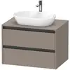 Image de Duravit Ketho.2 Meuble avec plan de toilette, K24895043430000,