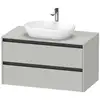 Image de Duravit Ketho.2 Meuble avec plan de toilette, K24896007070000,
