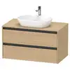 Image de Duravit Ketho.2 Meuble avec plan de toilette, K24896030300000,