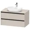 Image de Duravit Ketho.2 Meuble avec plan de toilette, K24896091910000,