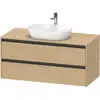Image de Duravit Ketho.2 Meuble avec plan de toilette, K24897030300000,