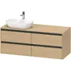 Image de Duravit Ketho.2 Meuble avec plan de toilette, K24898L30300000,