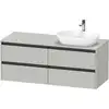 Image de Duravit Ketho.2 Meuble avec plan de toilette, K24898R07070000,