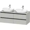 Image de Duravit Ketho.2 Meuble avec plan de toilette, K24898B07070000,