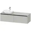 Image de Duravit Ketho.2 Meuble avec plan de toilette, K24889L07070000,