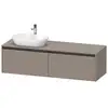 Image de Duravit Ketho.2 Meuble avec plan de toilette, K24889L43430000,