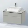 Image de Duravit L-Cube Meuble avec plan de toilette, LC4880007070000,