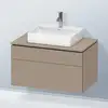 Image de Duravit L-Cube Meuble avec plan de toilette, LC4880075750000,