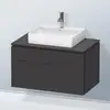 Image de Duravit L-Cube Meuble avec plan de toilette, LC4880080800000,