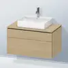 Image de Duravit L-Cube Meuble avec plan de toilette, LC4880071710000,