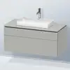 Image de Duravit L-Cube Meuble avec plan de toilette, LC4881007070000,